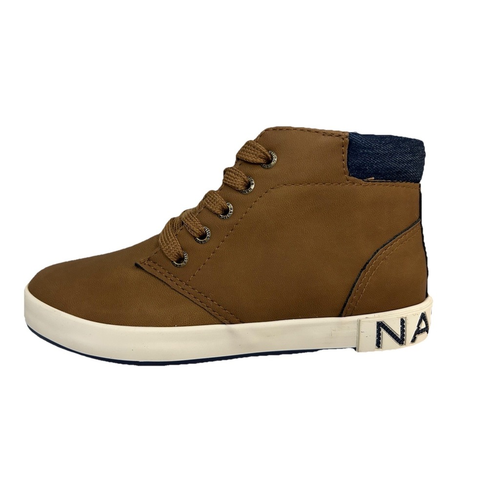 Nautica Boys Palar Tan Comfort Dress Or Casual Sneaker Shoes Youth Size 2 KB0817